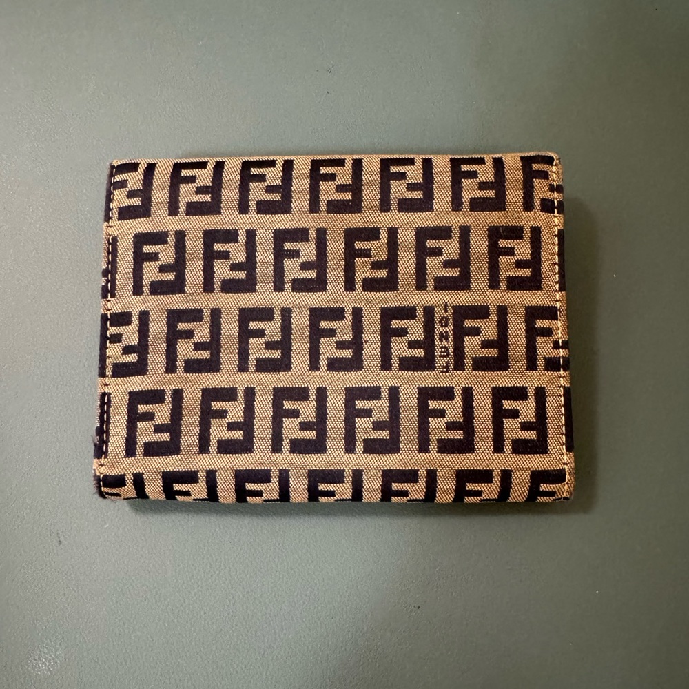 Fendi Zucca Wallet , Folding Wallet Blue - image 2